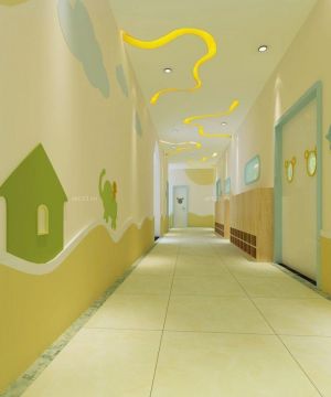 国际幼儿园走廊设计装修图片大全