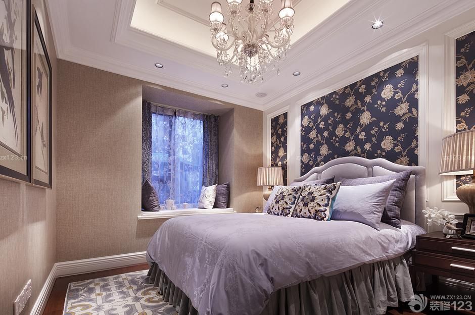 简约美式风格漂亮的卧室装修图片