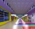 大型高档幼儿园走廊设计装修效果图片