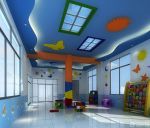 幼儿园室内天花板装饰设计效果图片