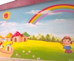 幼儿园外墙彩绘效果图图片