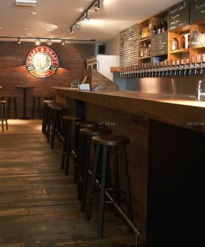 经典主题实木酒吧吧台设计