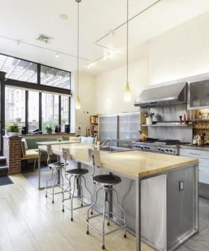 170平米房子开放式厨房装修效果图片