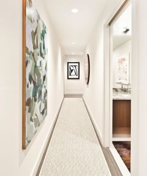 现代风格走廊装饰画装修效果图片