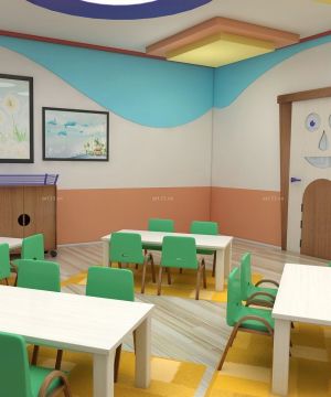 高档幼儿园室内食堂装修效果图
