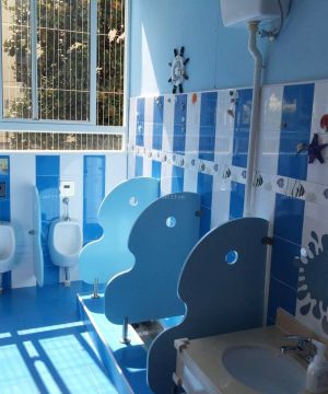 幼儿园室内卫生间隔断设计效果图片