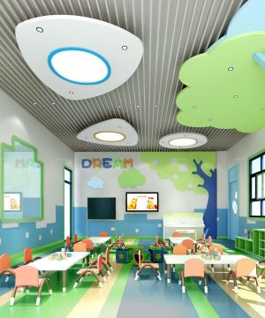 国际幼儿园室内吊顶装饰设计效果图片欣赏