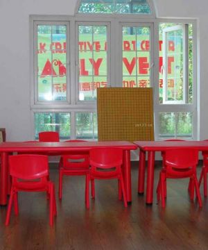 幼儿园室内小食堂装修效果图片
