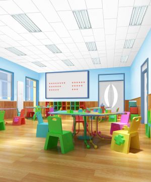 幼儿园室装修效果图 浅色木地板