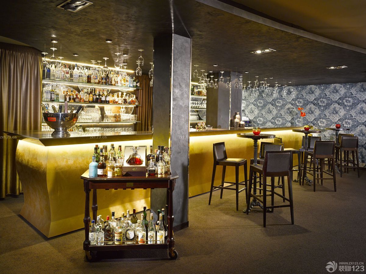 个性酒吧吧台灯光设计效果图赏析