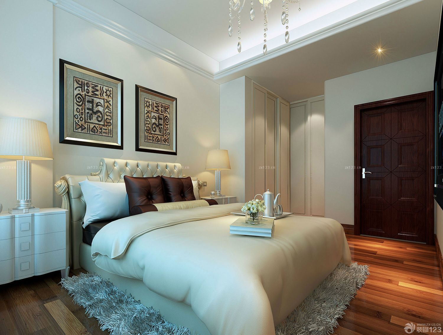 卧室壁橱装修效果图大全2023图片 北欧简约风格