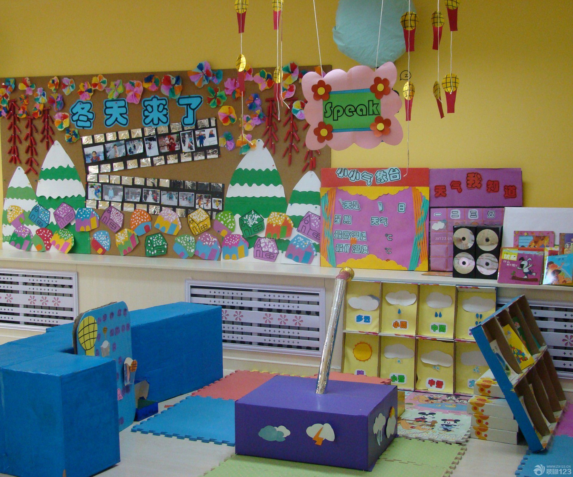 幼儿园背景墙装修设计图片