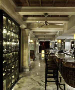 古典欧式风格酒吧组合柜装修效果图