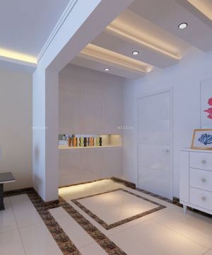 现代玄关吊顶设计装修效果图片