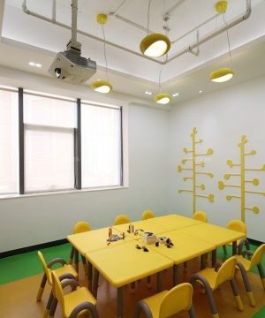 国际幼儿园教室吊灯装修设计效果图片 
