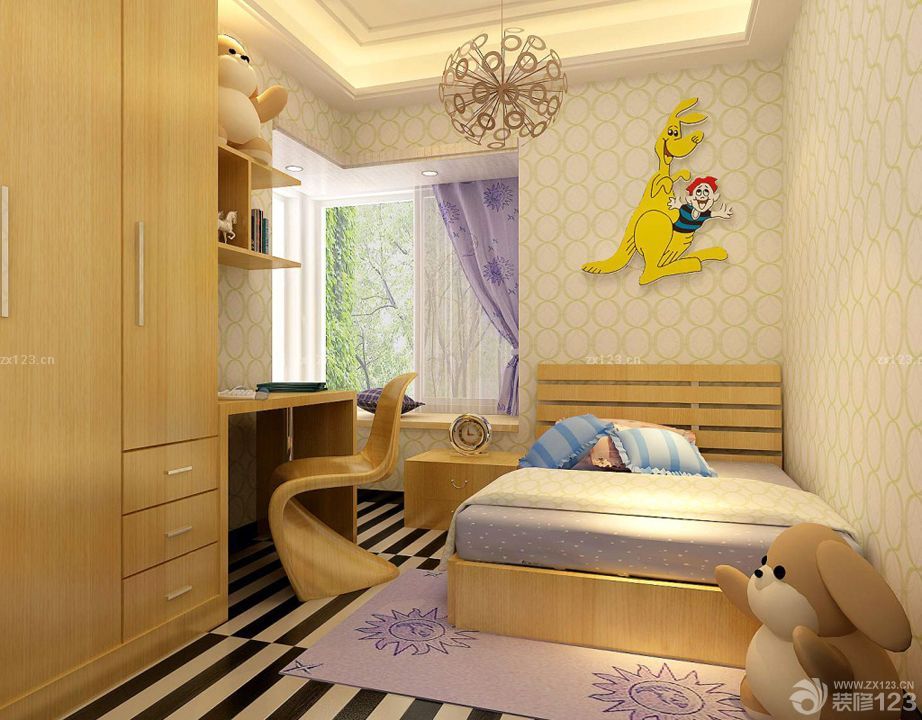 儿童卧室装修效果图欣赏 现代家装效果图