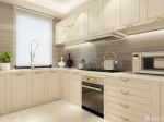 现代厨房白色橱柜装修效果图片