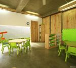 艺术幼儿园室内水泥地面装修效果图片