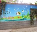 某幼儿园手绘墙设计案例图片
