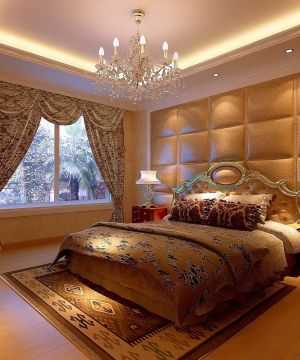 婚房卧室装修效果图大全2023图片 床头软包背景墙装修效果图