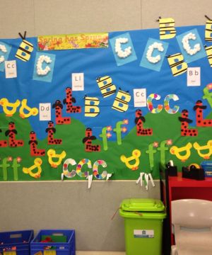 艺术幼儿园装修效果图 墙面设计装修效果图片