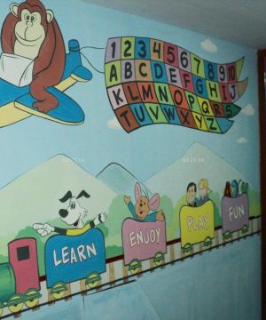 幼儿园室内手绘墙设计效果图图集