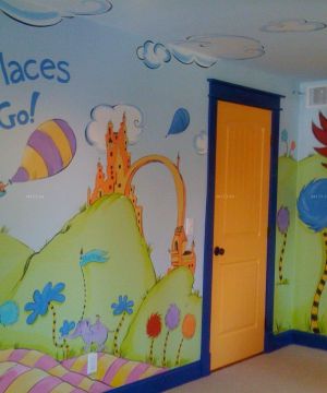 最新幼儿园室内手绘墙设计图片大全