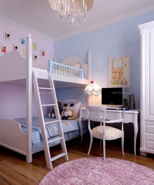 儿童卧室装修效果图欣赏 高低床装修效果图片