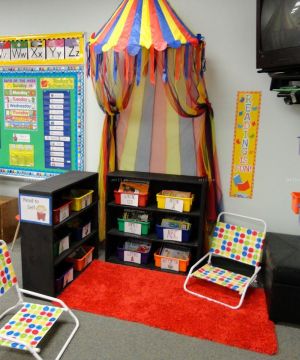 小型幼儿园室内装饰布置效果图片大全
