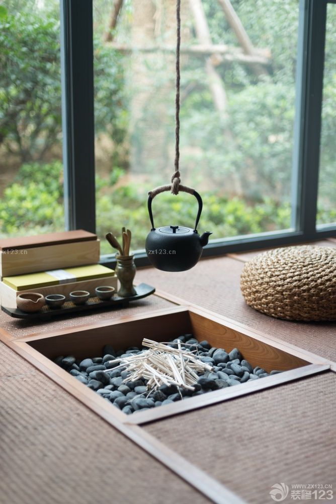 日式茶室榻榻米设计装修图