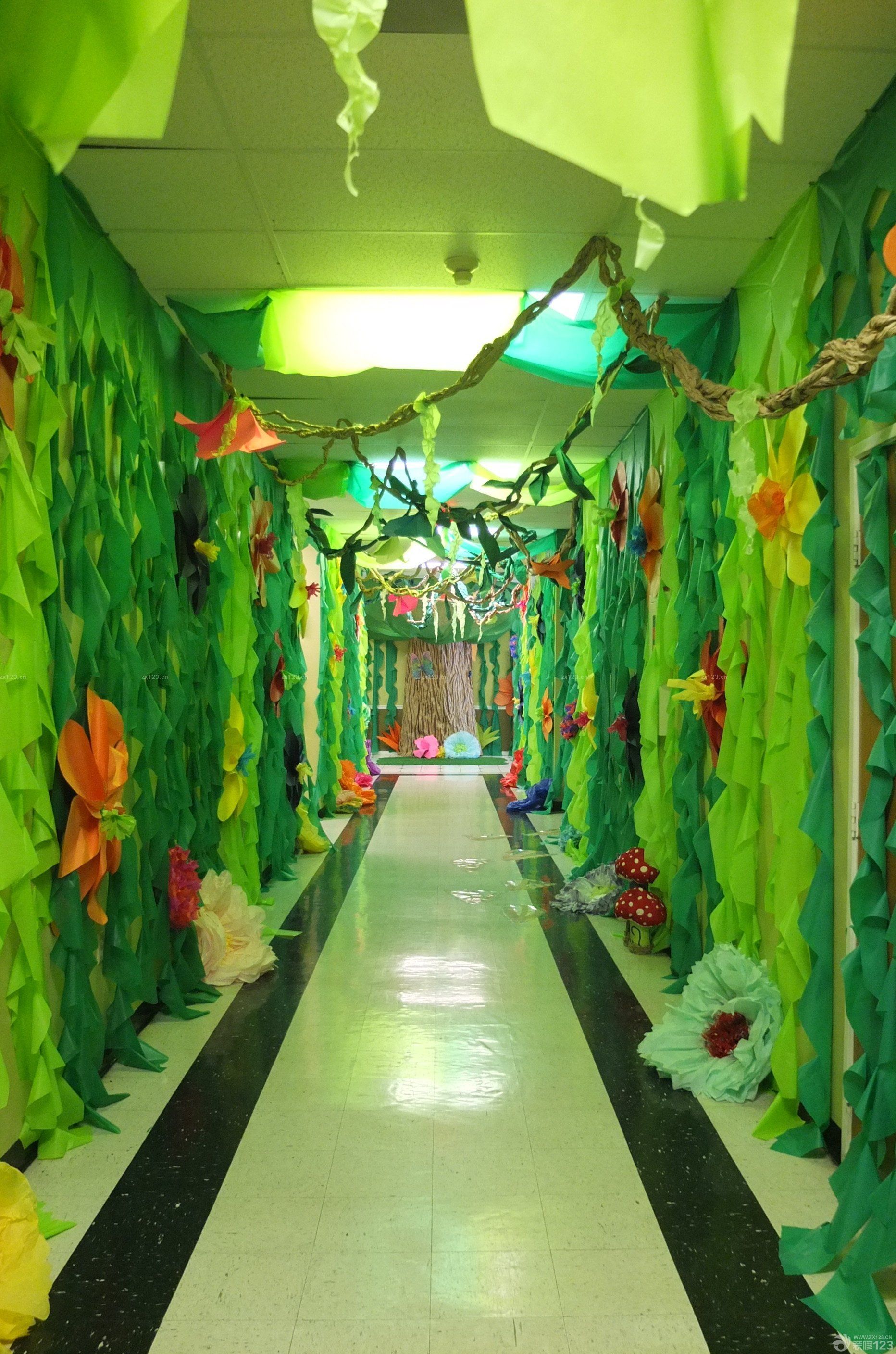 幼儿园走廊装饰图片