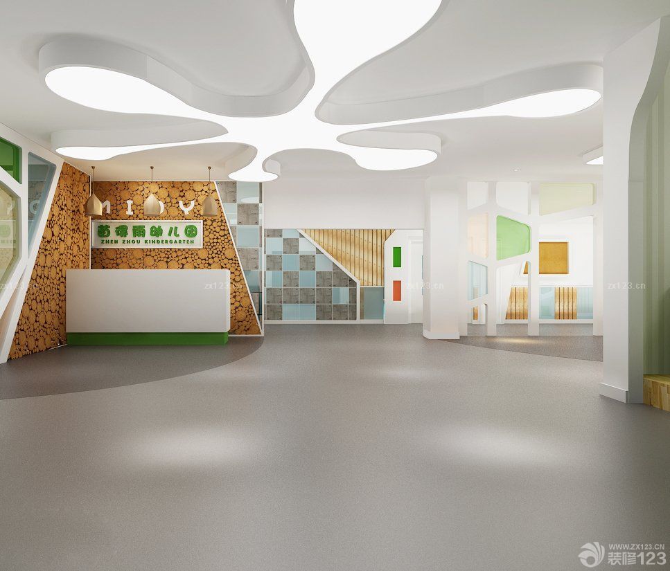 现代幼儿园装修设计欣赏 大厅效果图
