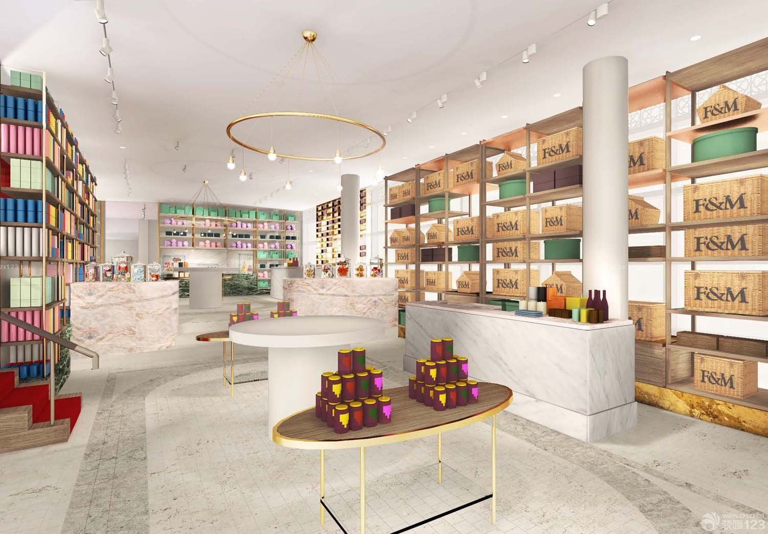 商铺店面柱子装修效果图