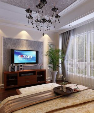 卧室电视背景墙装修效果图大全2023图片 电视背景墙设计