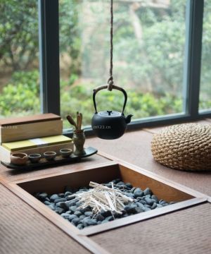 日式茶室榻榻米设计装修图