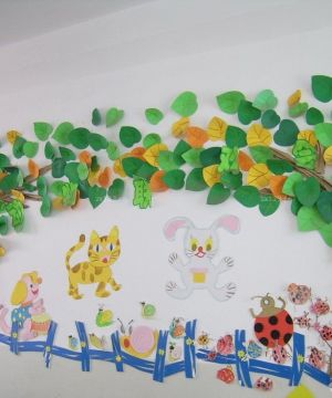 幼儿园主题墙饰设计实景图