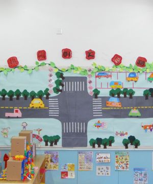 简约幼儿园室内主题墙饰设计图