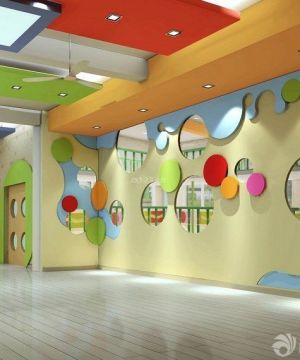 现代幼儿园房间室内背景墙装修设计欣赏