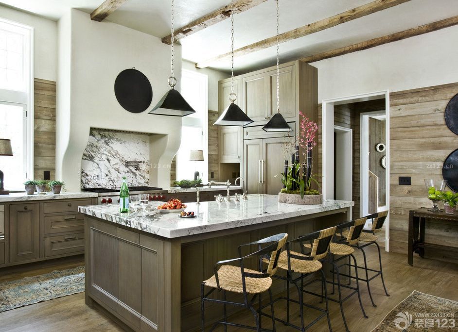 美式家居风格厨房图片大全