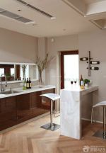 中式混搭风格开放式厨房吧台