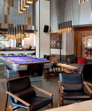 现代酒吧台球桌装修风格效果图片鉴赏