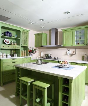 装修效果图大全2023图片厨房 美式家装效果图