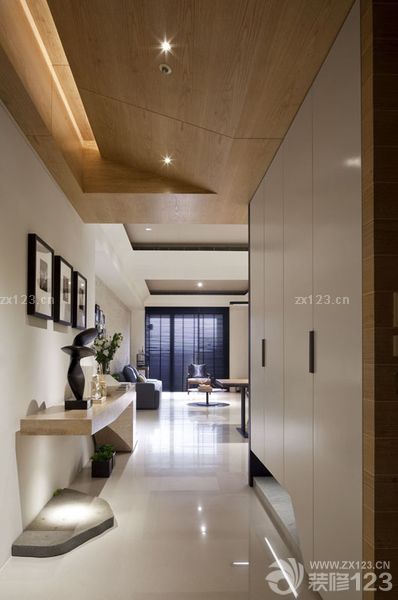 入门玄关吊顶设计装修效果图片