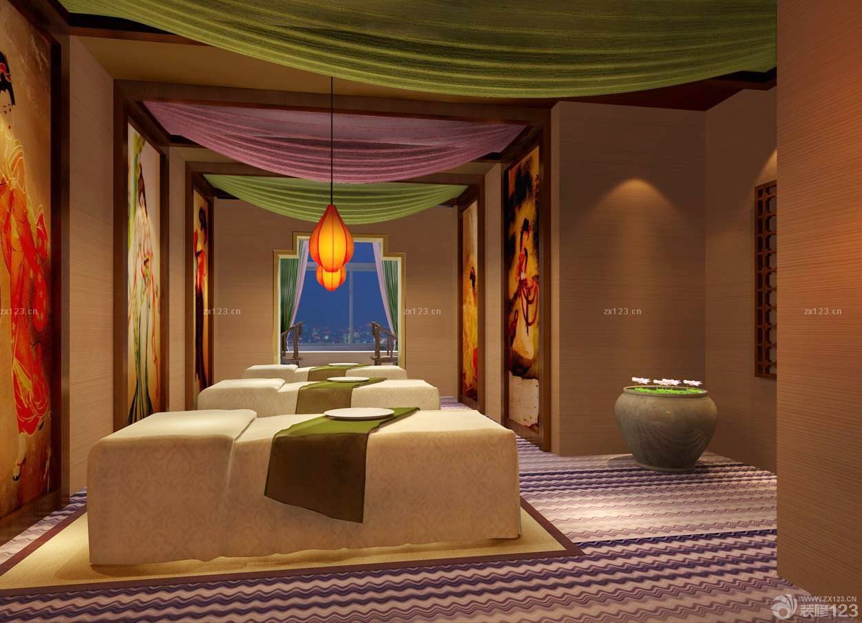 美容店面中式装修图