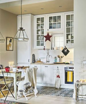 混搭风格设计小厨房装修效果图欣赏