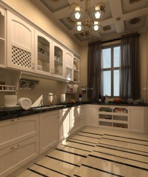欧式风格厨房灶台设计装修图片