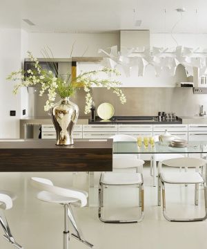 简约别墅设计整体厨房装修效果图片