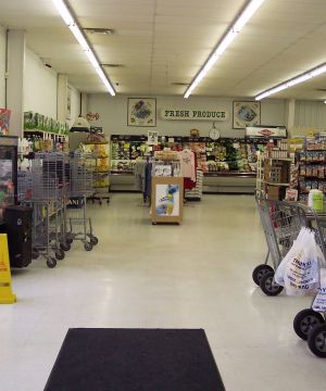 国外超市室内地板砖装修效果图集 