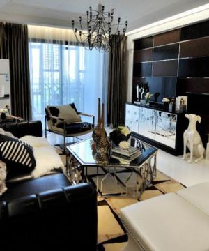现代中式家装客厅沙发颜色搭配装修