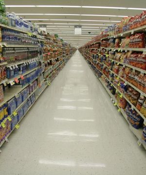 大型超市过道装修效果图片 